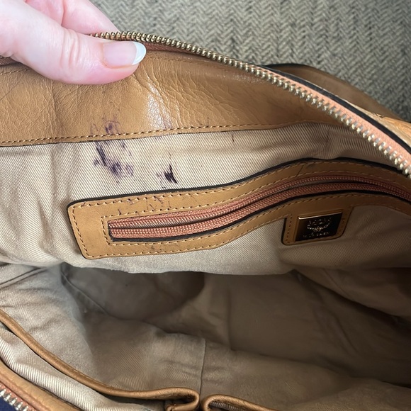 MCM Tan Leather Tote Bag - Picture 7 of 7